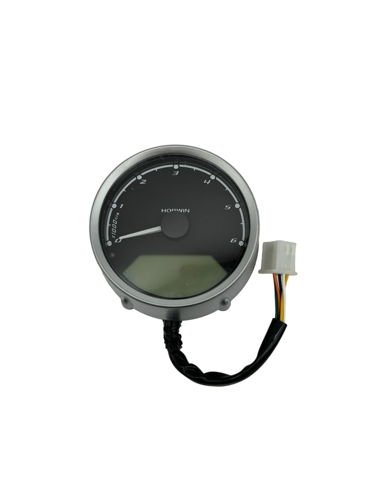 CR6 digital speedometer with speed needle and km indication and indicator lights