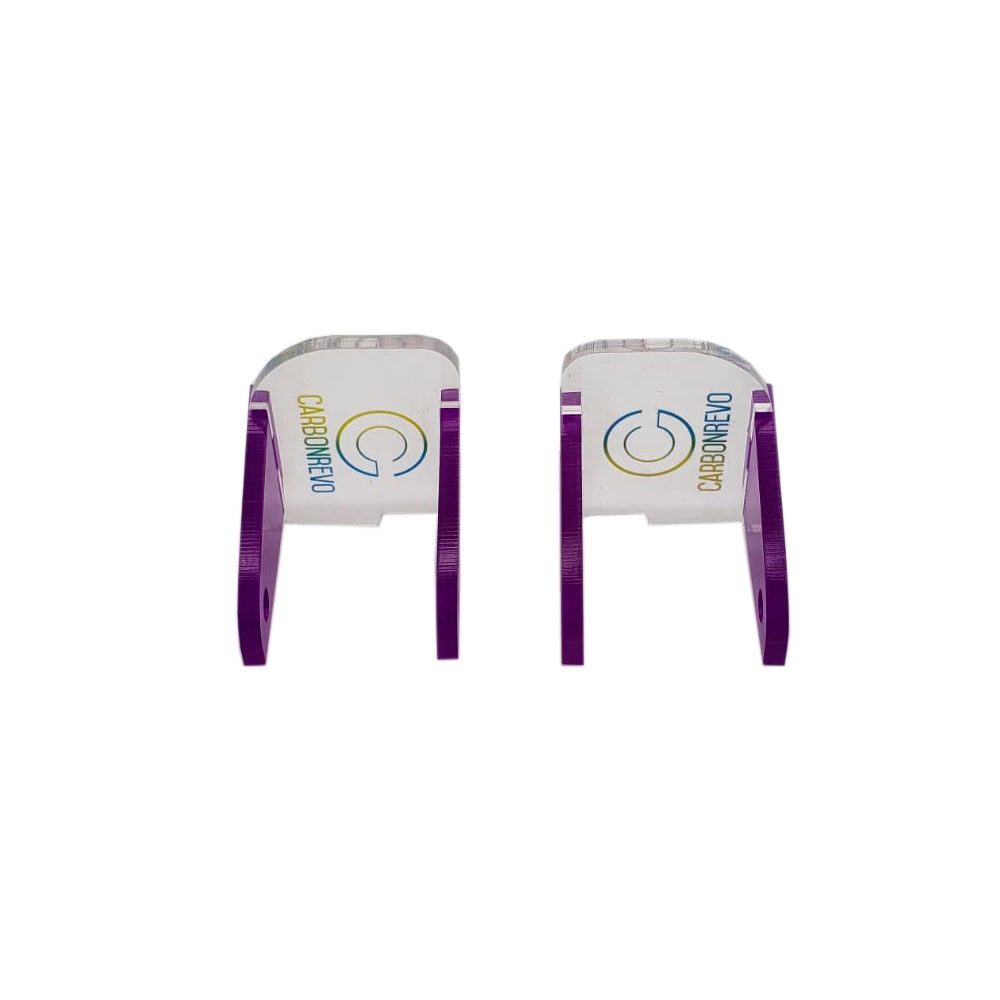 CARBONREVO FRONT LED COVER PURPLE - PAIR - DUALTRON RAPTOR/1/2/ULTRA