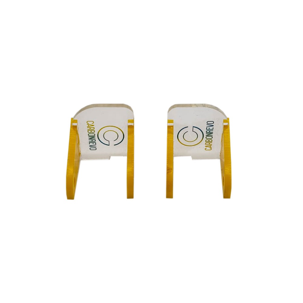 CARBON REVO FRONT LED COVER YELLOW - 1 PAIR - DUALTRON RAPTOR/1/2/ULTRA