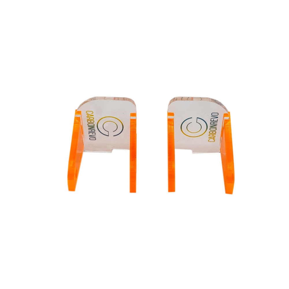 CARBONREVO FRONT LED COVER TRANSLUCENT ORANGE - 1 PAIR - DUALTRON RAPTOR