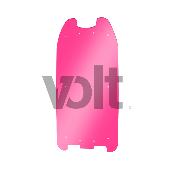 CARBON REVO DOUBLURE DE DECK 3MM ROSE TRANSLUCIDE - DUALTRON 1/RAPTOR