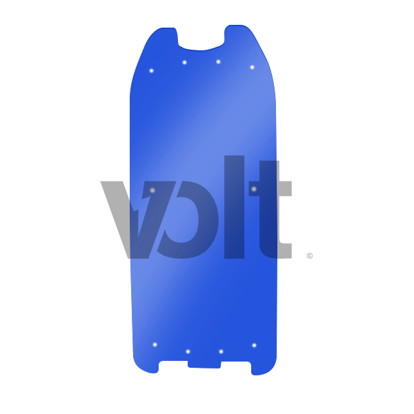 CARBON REVO DECK LINER 3MM TRANSLUCENT BLUE - DUALTRON 2